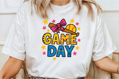 Baseball Game Day Coquette Design Clipart Bundle - CraftNest - Digital Crafting and Art