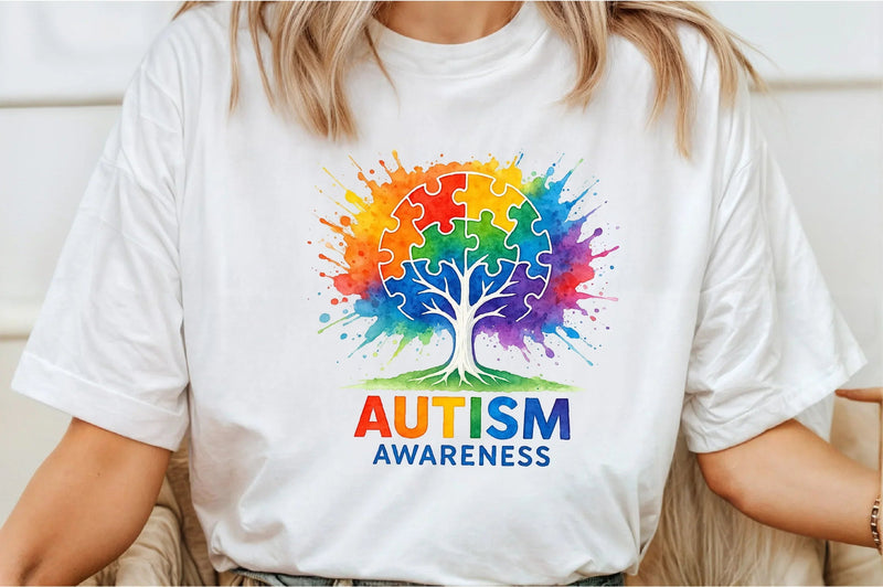 Brushstroke Autism Awareness Design Clipart Bundle - CraftNest - Digital Crafting and Art