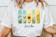 Let It Bee Positivity Spring Summer Clipart Bundle - CraftNest - Digital Crafting and Art