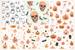 Cute Halloween Digital Papers - CraftNest - Digital Crafting and Art