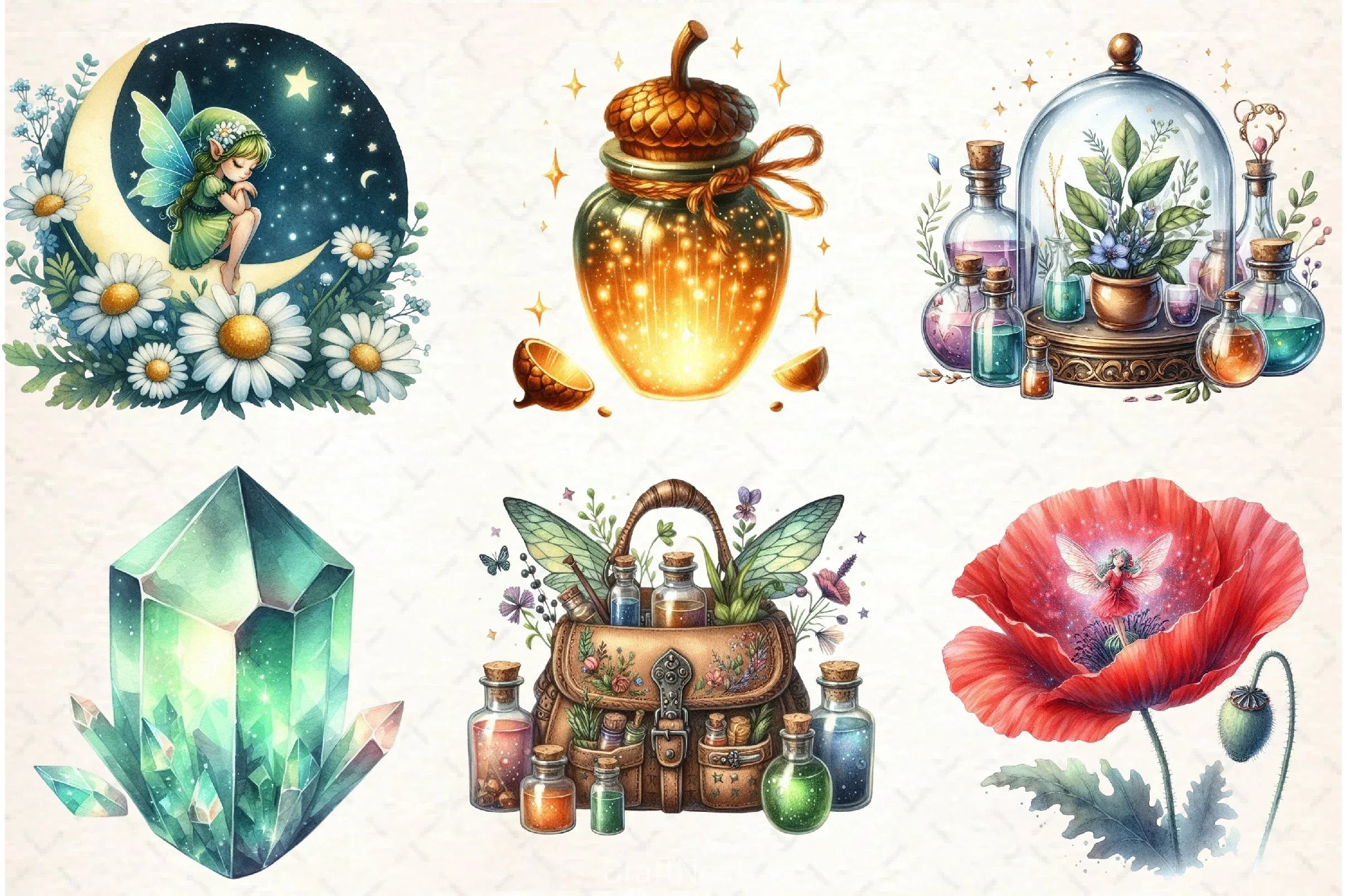 Fairy Apothecary Clipart Bundle - CraftNest - Digital Crafting and Art