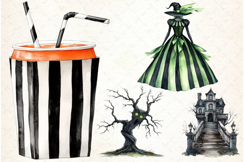 Halloween Horror Clipart Bundle - CraftNest - Digital Crafting and Art