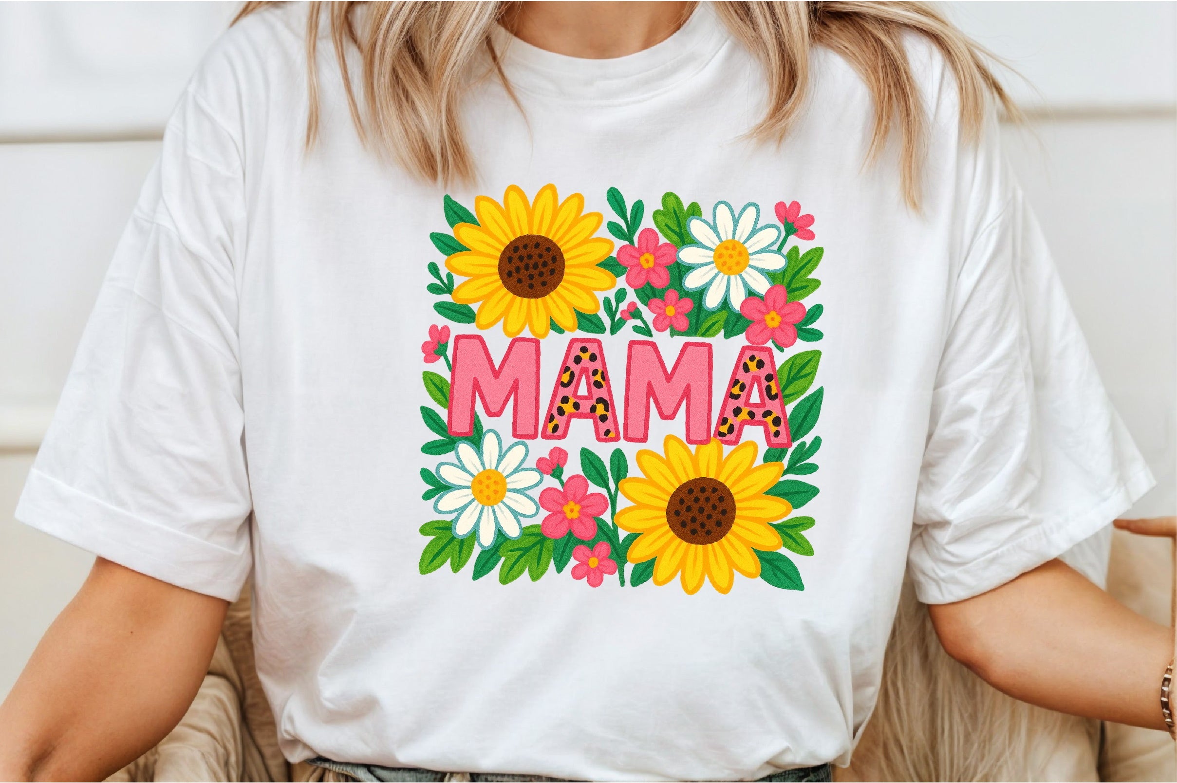 Floral Mama Mom Design Clipart Bundle