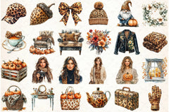 Autumn Fashion Clipart Bundle - CraftNest - Digital Crafting and Art