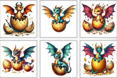 Magic Dragon Clipart Bundle - CraftNest - Digital Crafting and Art