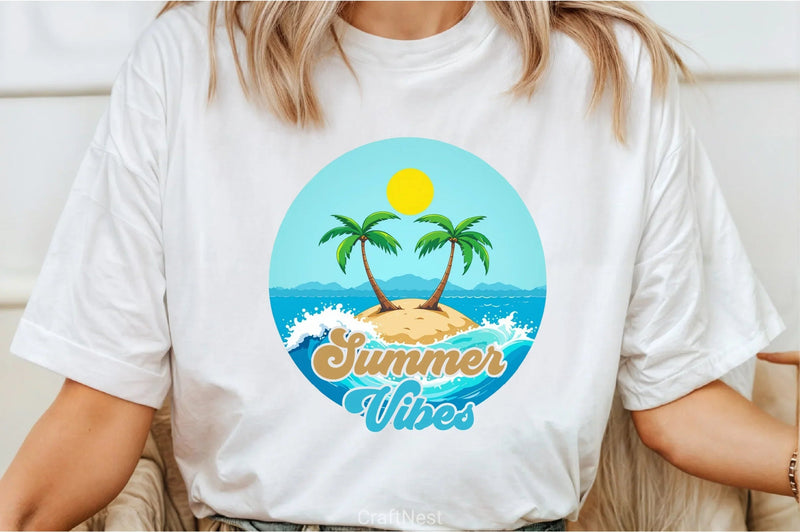 Summer Vibes Clipart Bundle 7 - CraftNest - Digital Crafting and Art