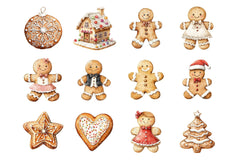 Gingerbread Christmas Clipart Bundle 2 - CraftNest - Digital Crafting and Art