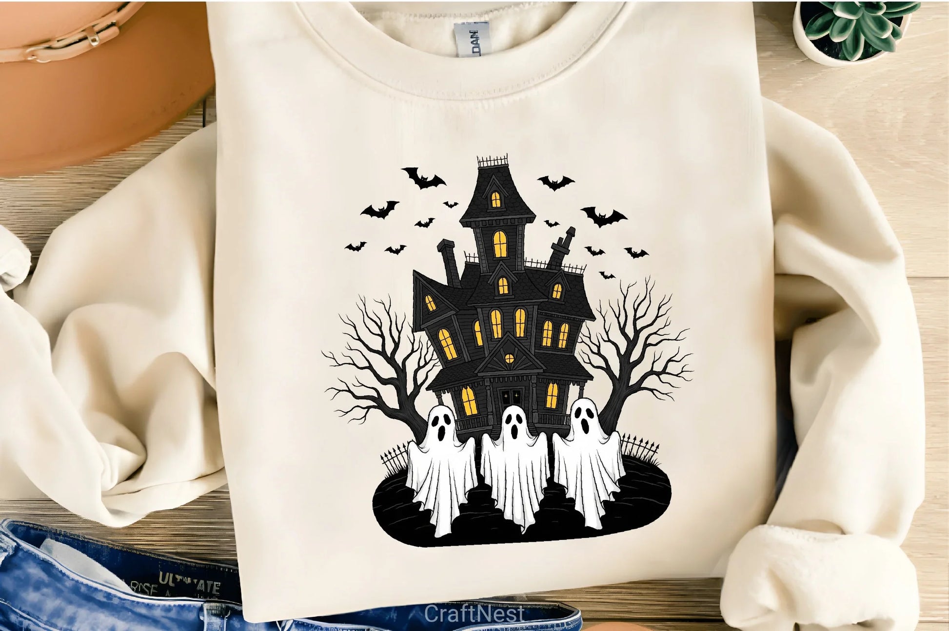 Vintage Halloween Ghost Clipart Bundle 1 - CraftNest - Digital Crafting and Art