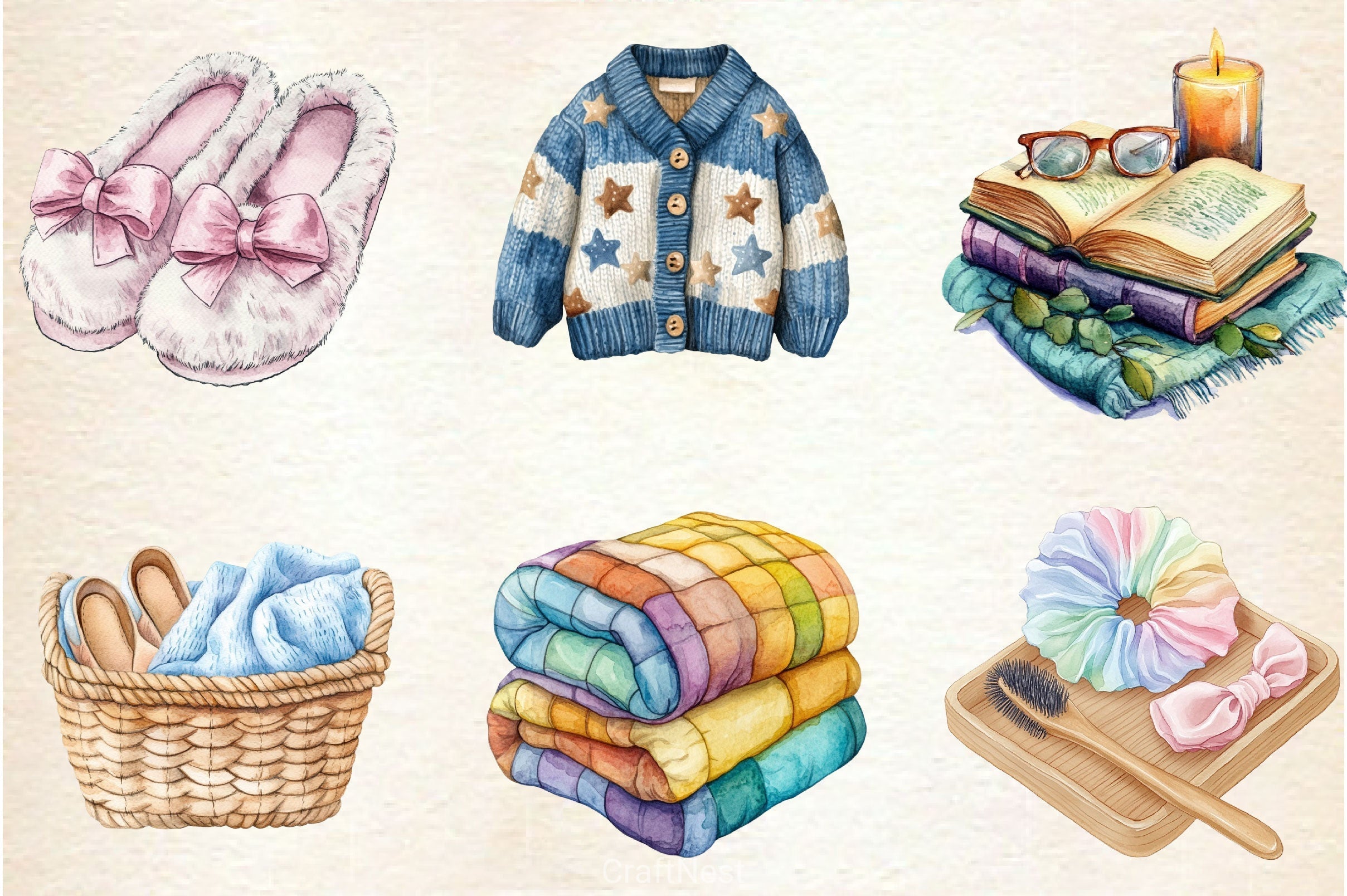 Evening Routine Clipart Bundle 2