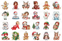 Christmas Babies Clipart Bundle - CraftNest - Digital Crafting and Art