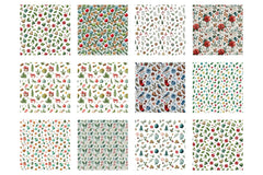 Christmas Seamless Pattern Background Digital Paper - CraftNest - Digital Crafting and Art