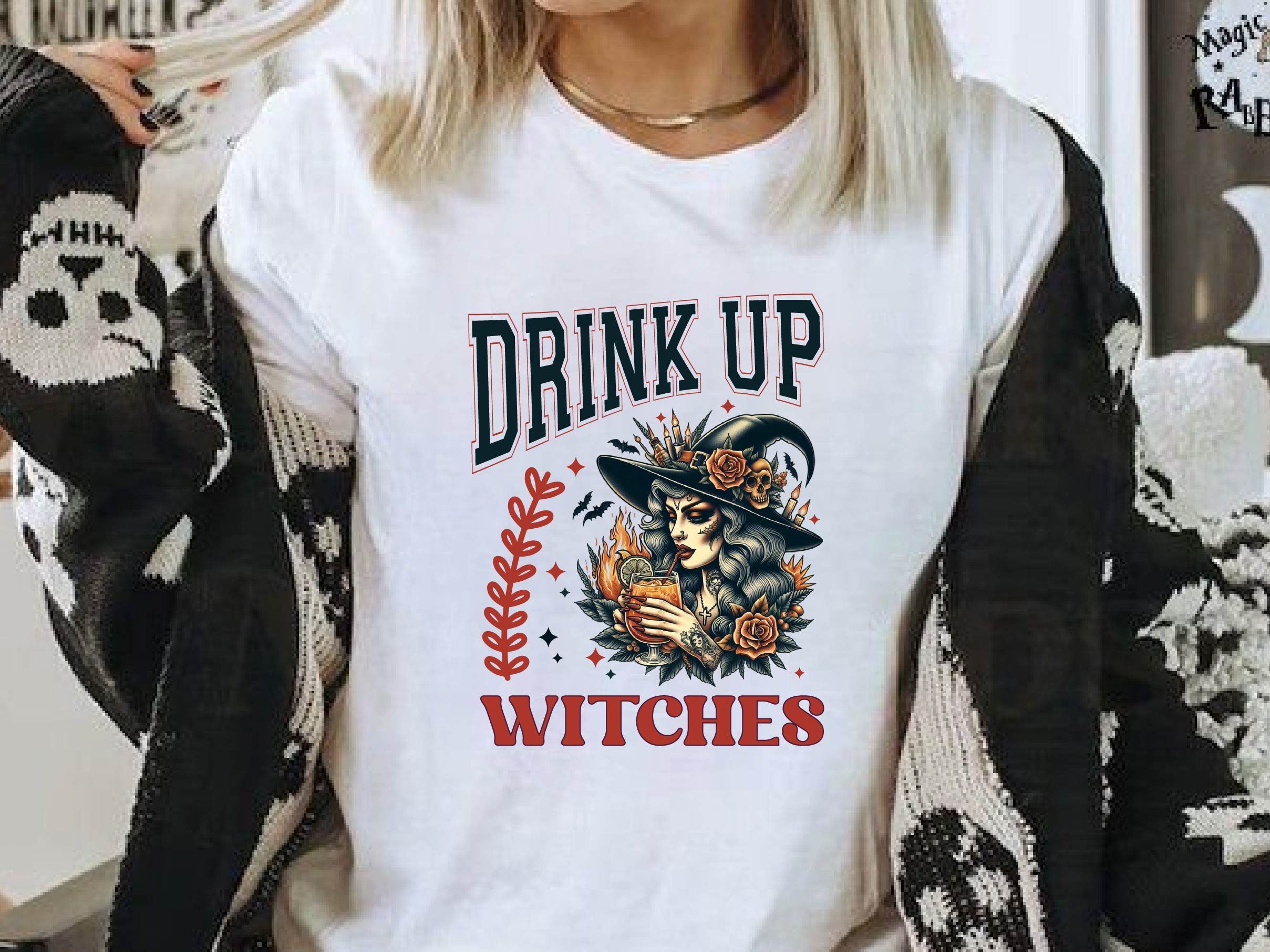 Drink Up Witches Funny Halloween Clipart Bundle 1