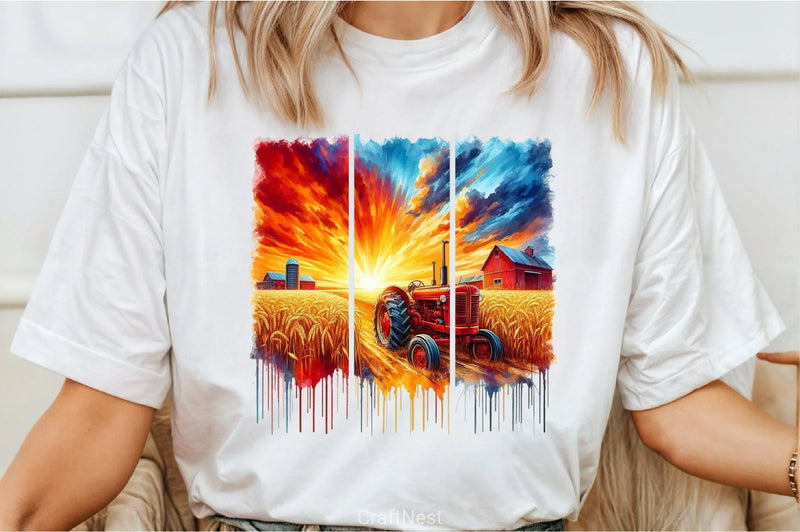 Brushstroke Summer Farm Clipart Bundle - CraftNest - Digital Crafting and Art