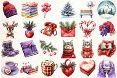 Winter Love Clipart Bundle - CraftNest - Digital Crafting and Art