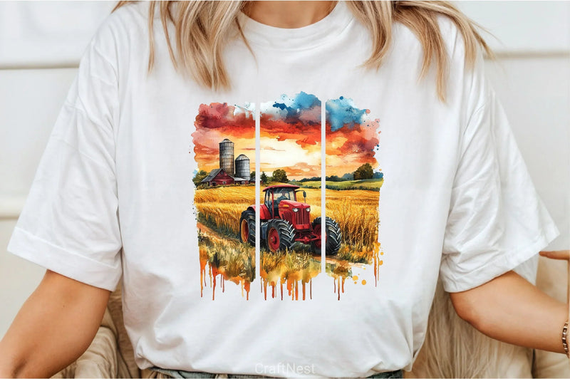 Brushstroke Summer Farm Clipart Bundle 1 - CraftNest - Digital Crafting and Art