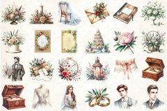 Nordic Wedding Clipart Bundle - CraftNest - Digital Crafting and Art