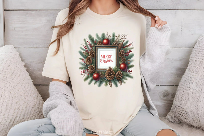 Christmas Wreath Clipart Bundle 3 - CraftNest - Digital Crafting and Art