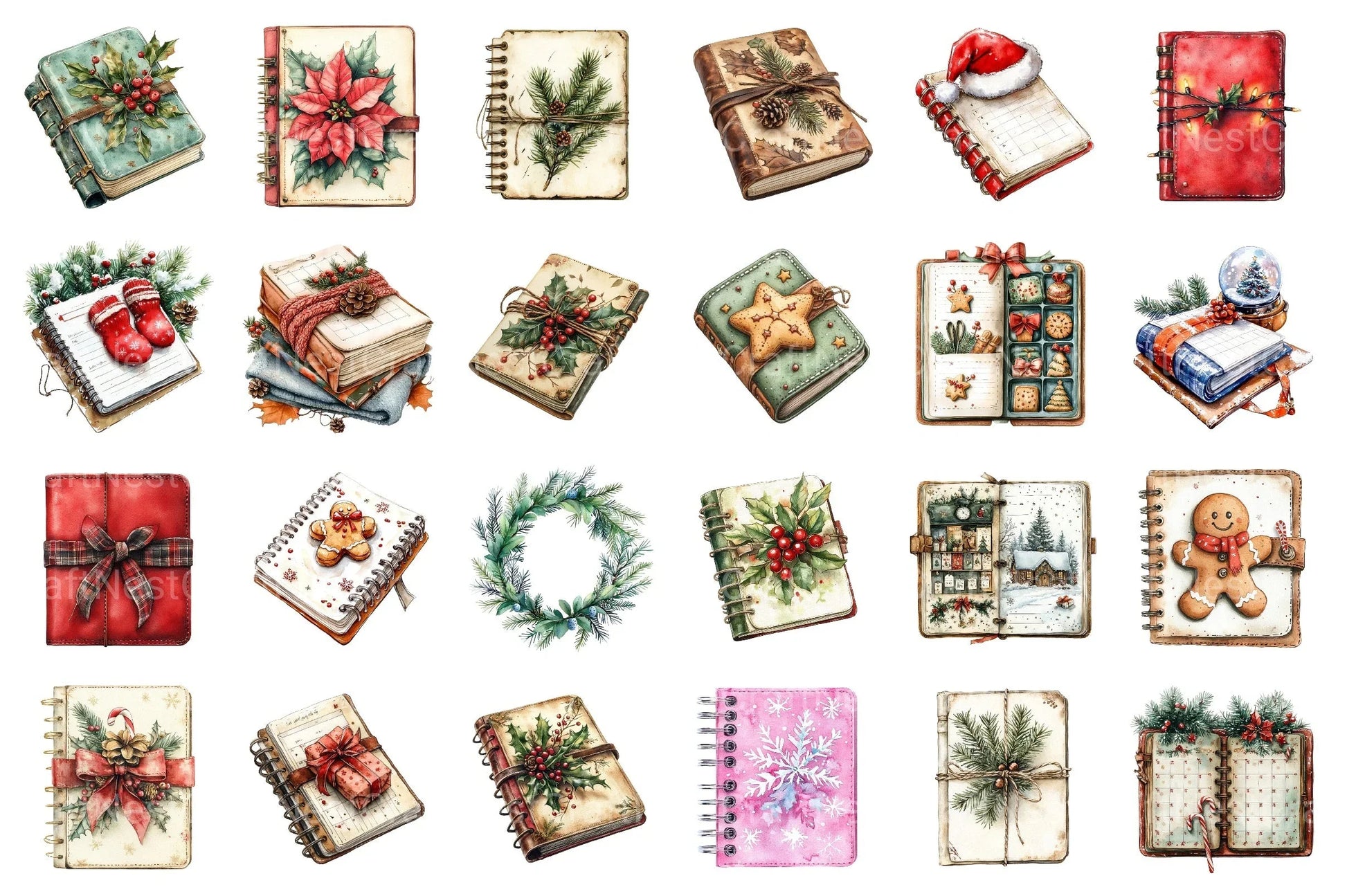 Cozy Christmas Planner Clipart Bundle 1 - CraftNest - Digital Crafting and Art