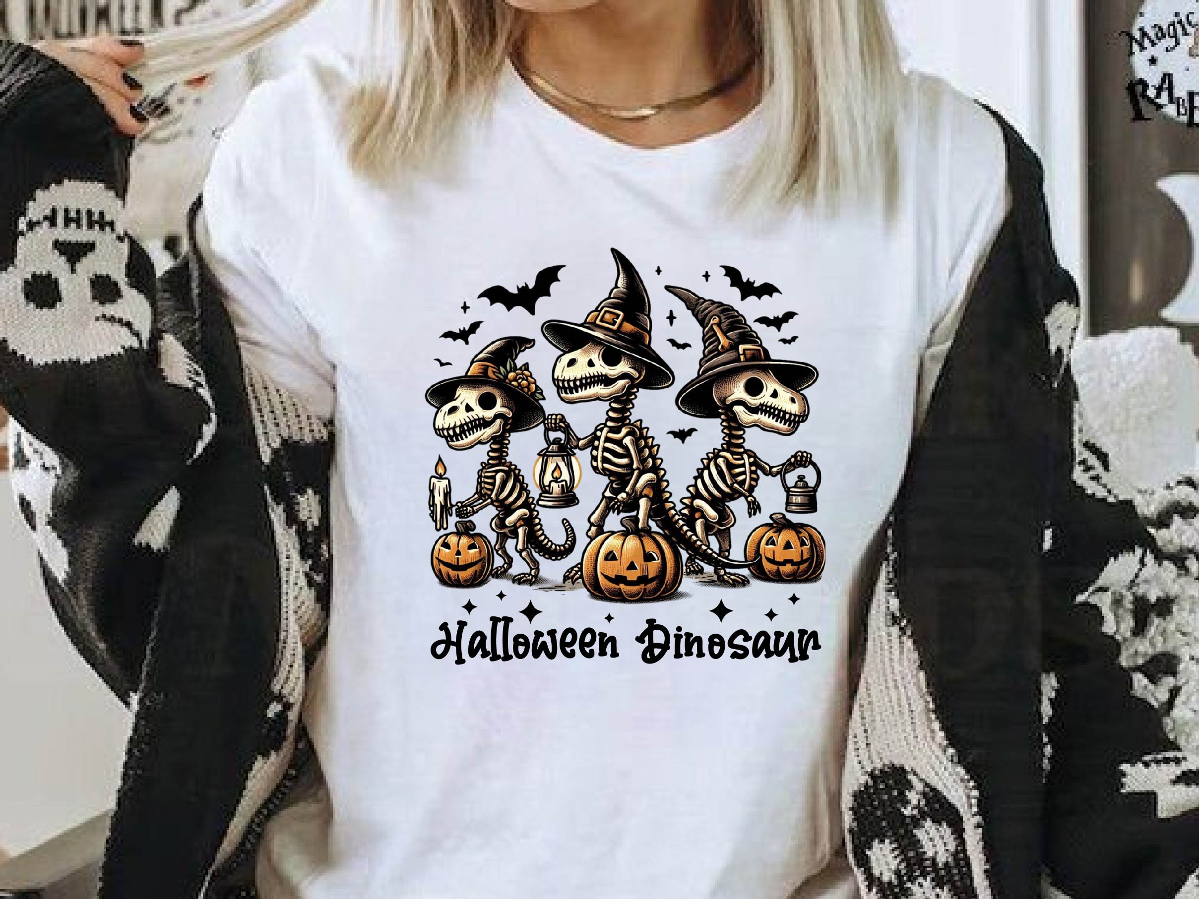 Halloween Dinosaur Halloween Dinosaur Clipart Bundle
