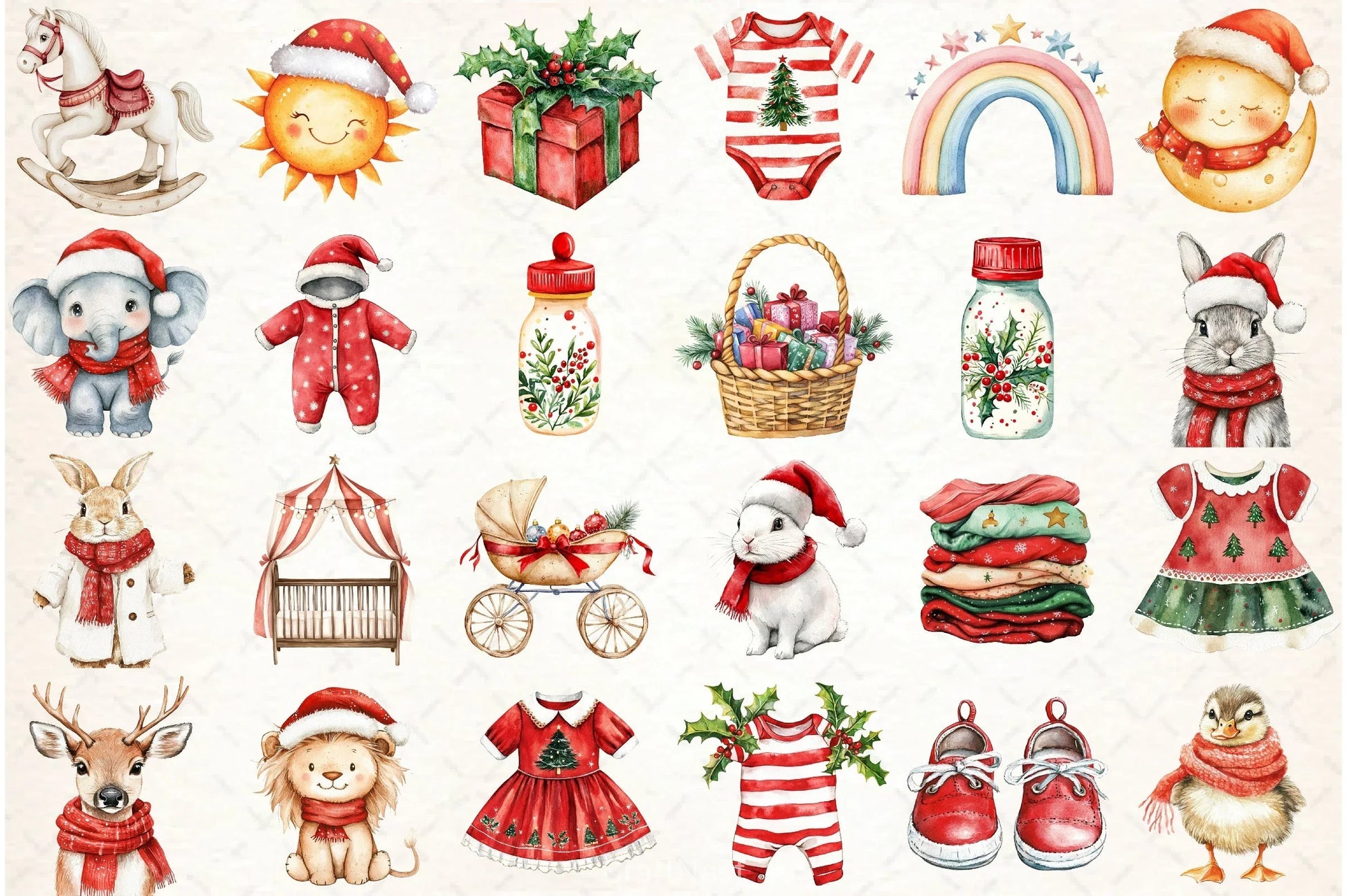 Baby's 1st Christmas Clipart Bundle - CraftNest - Digital Crafting and Art
