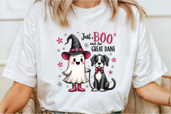 Retro Ghost Great Dane Halloween Clipart Bundle - CraftNest - Digital Crafting and Art