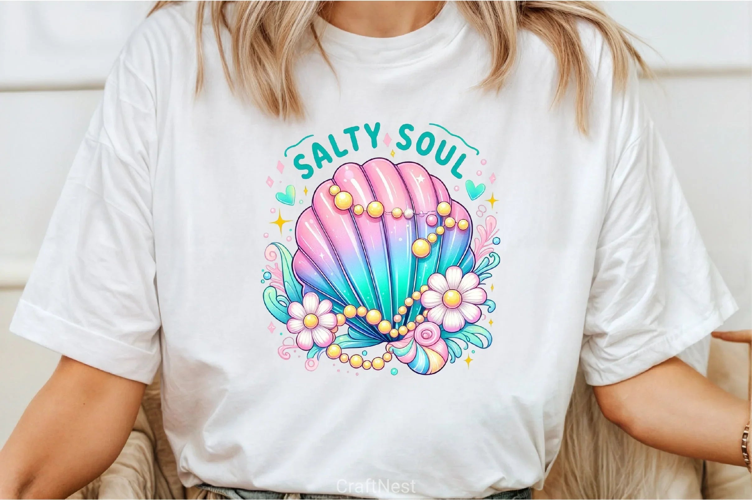 Clam Pearl Bow Clipart Bundle - CraftNest - Digital Crafting and Art