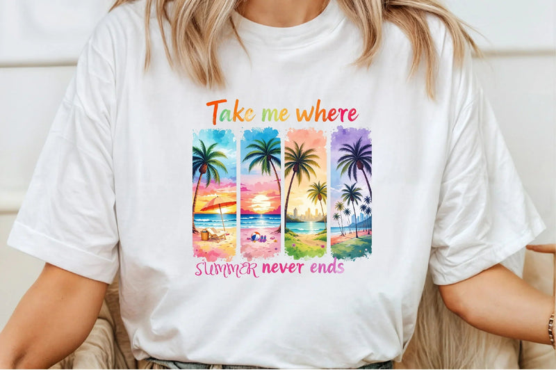 Summer Brushstroke Shirt Clipart Bundle - CraftNest - Digital Crafting and Art