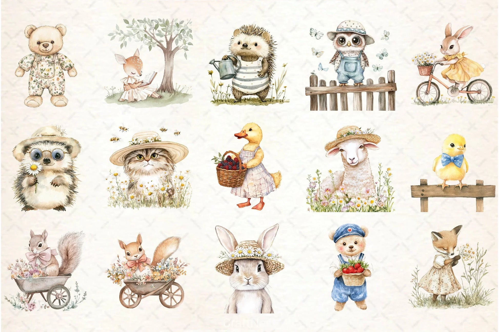 Summer Animal Clipart Bundle - CraftNest - Digital Crafting and Art