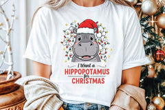 Hippopotamus Christmas Clipart Bundle - CraftNest - Digital Crafting and Art