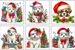 Christmas Dog Clipart Bundle 6 - CraftNest - Digital Crafting and Art