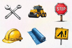 Construction Clipart Bundle - CraftNest - Digital Crafting and Art