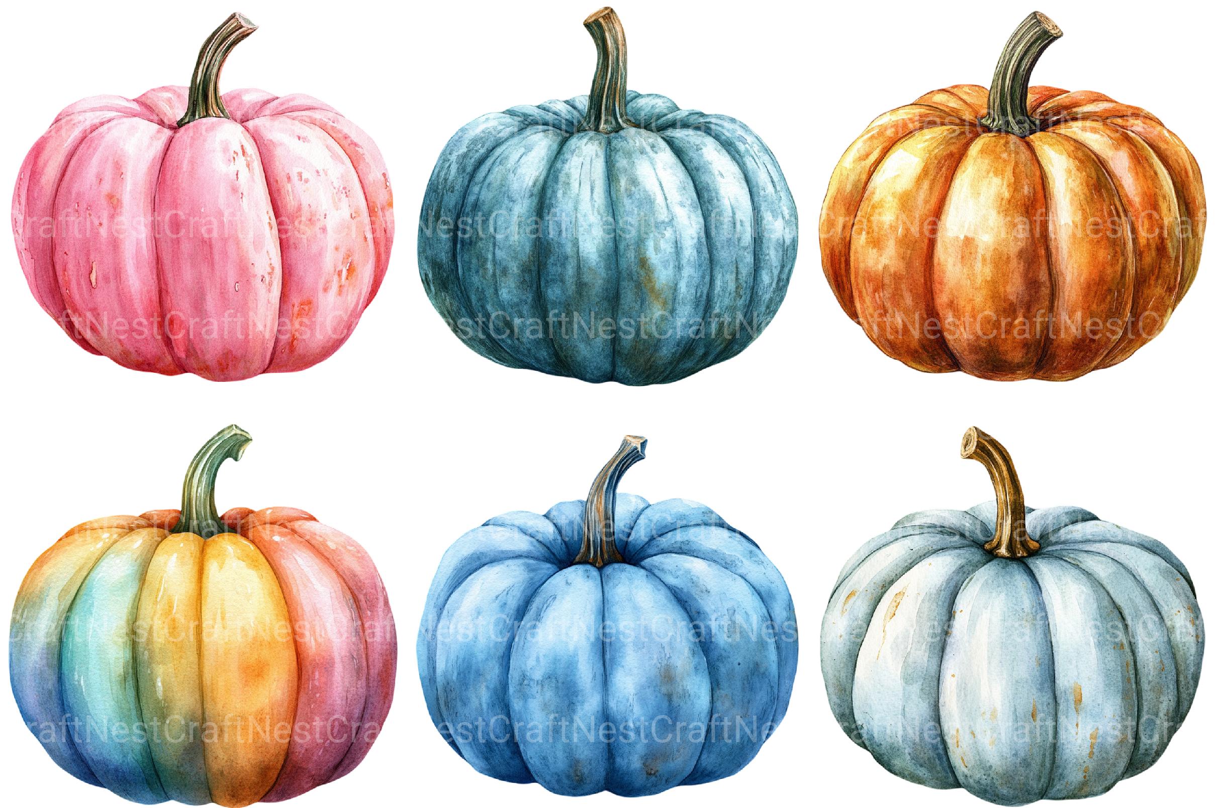 Pastel Pumpkin Clipart