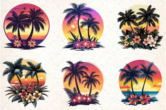 Beach Sunset Clipart Bundle - CraftNest - Digital Crafting and Art