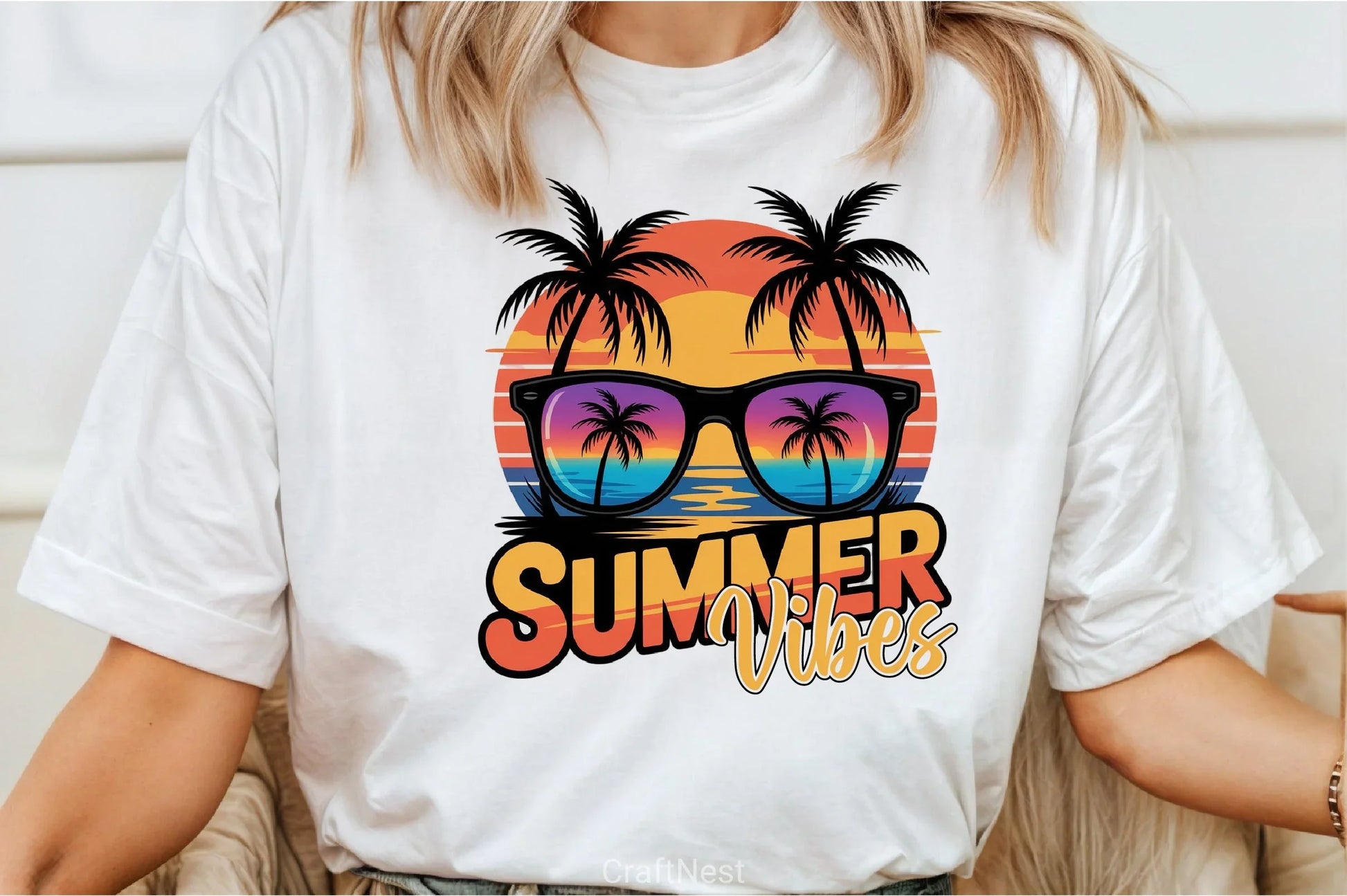 Vibrant Summer Vibes Clipart Bundle - CraftNest - Digital Crafting and Art