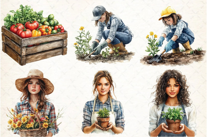 Gardening Clipart Bundle - CraftNest - Digital Crafting and Art