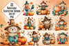 Scarecrow Autumn Clipart Bundle 2