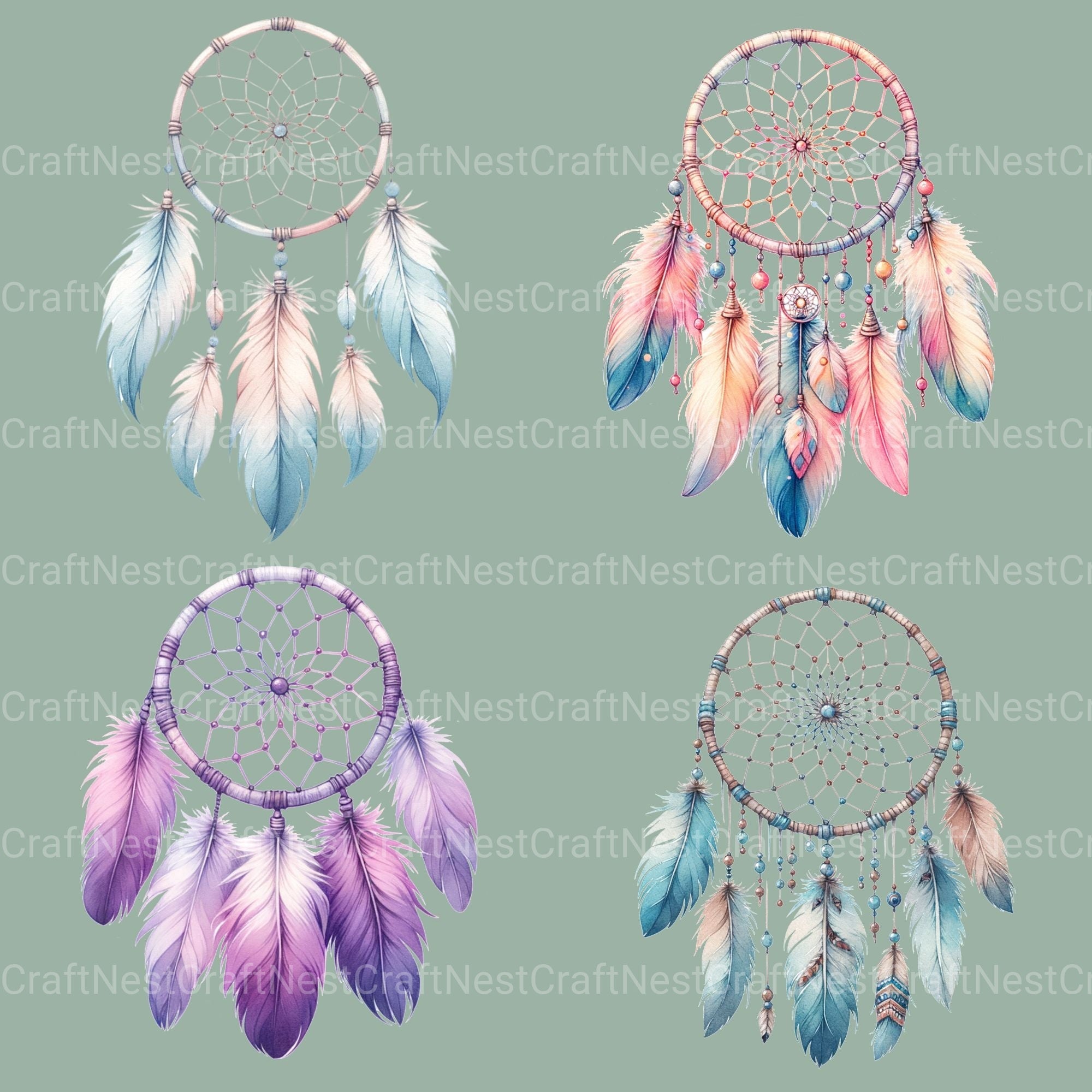 Dreamcatchers Clipart Bundle 1