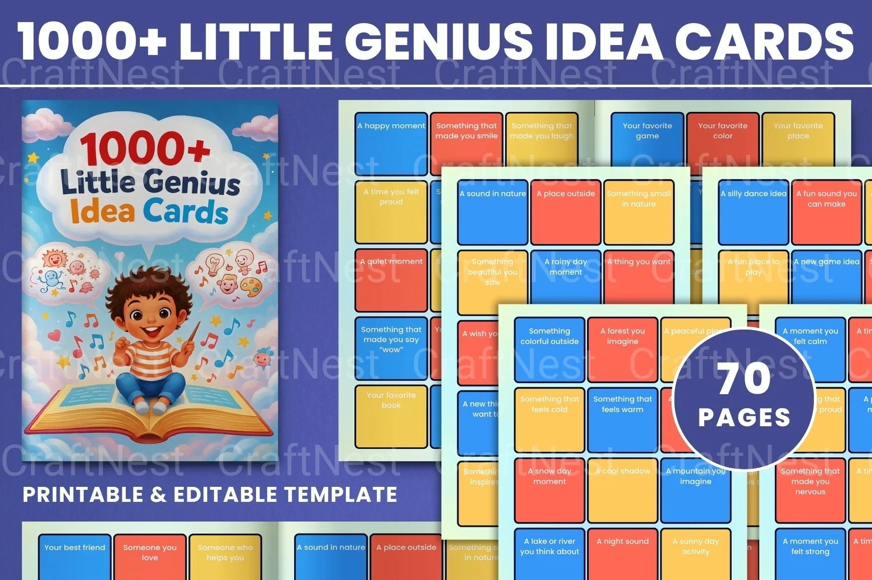 Little Genius Idea Cards for Creative Learning - CraftNest - Digital Crafting and Art