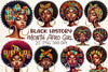 Afro Girl Clipart Bundle