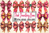 Pink Gem Bow Clipart Bundle
