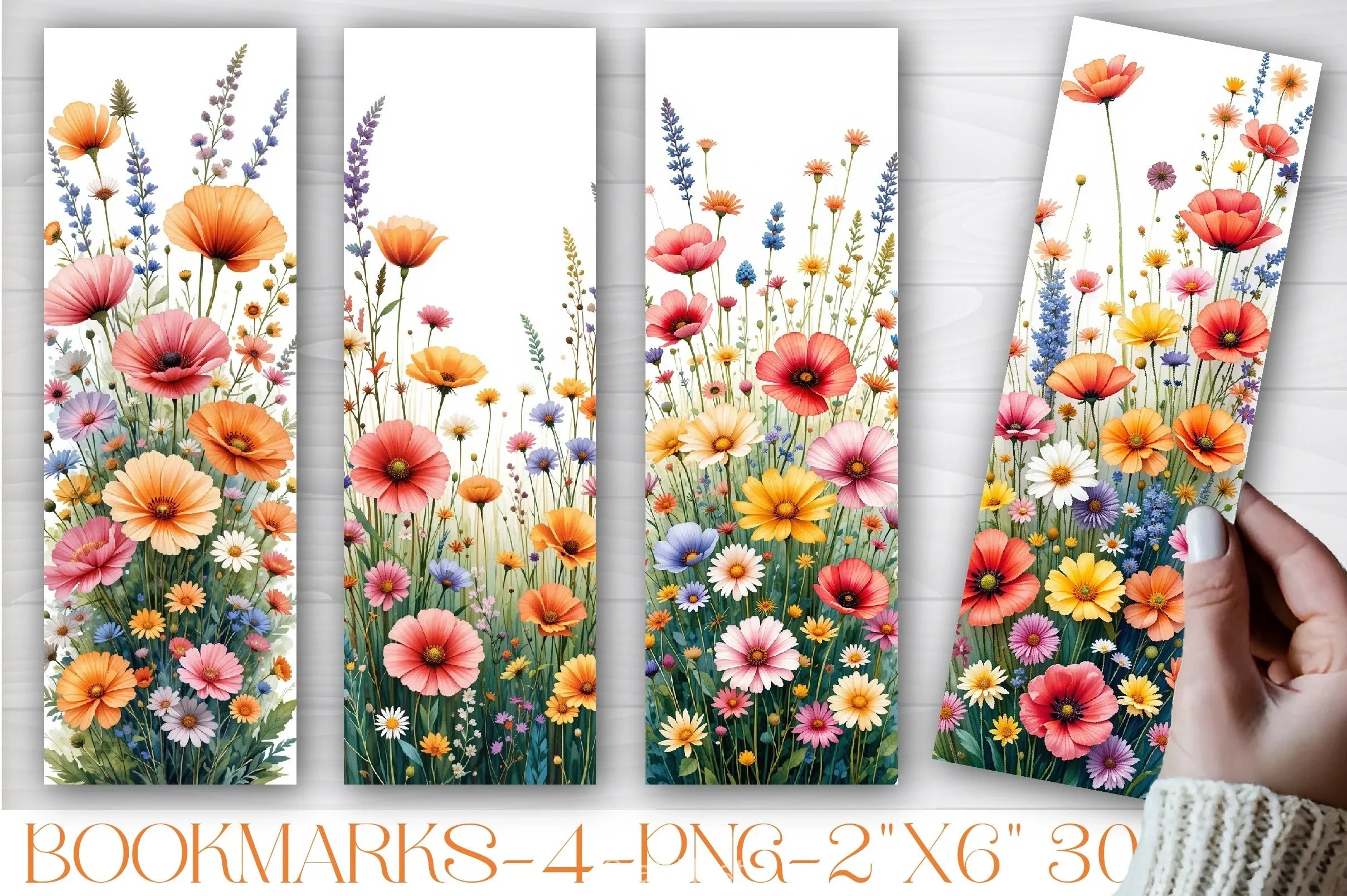 Spring Floral Bookmark Journal - CraftNest - Digital Crafting and Art