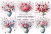 Flower Vase Clipart Bundle