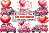 Valentine Car Clipart Bundle