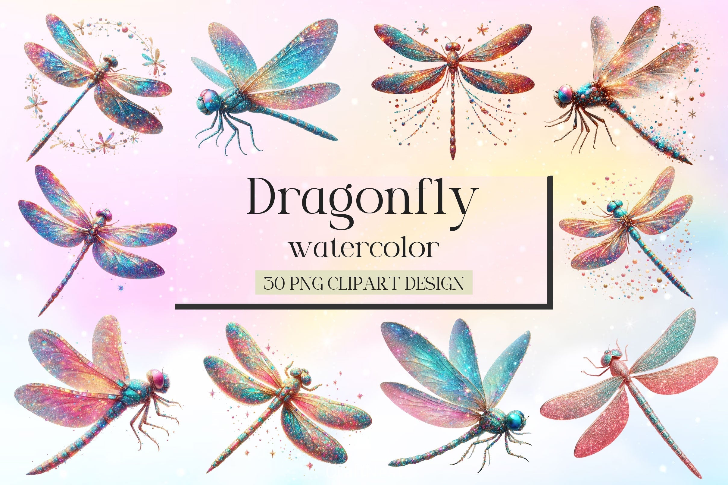 Dragonfly Clipart Bundle 4