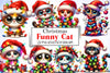 Christmas Cat Clipart Bundle