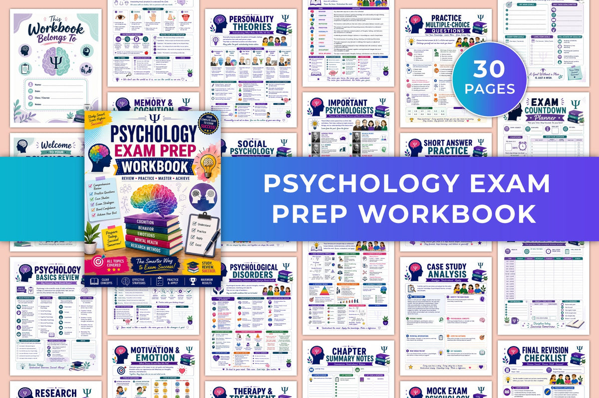 Psychology Exam Prep Workbook