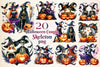 Halloween Couple Skeleton Clipart Bundle