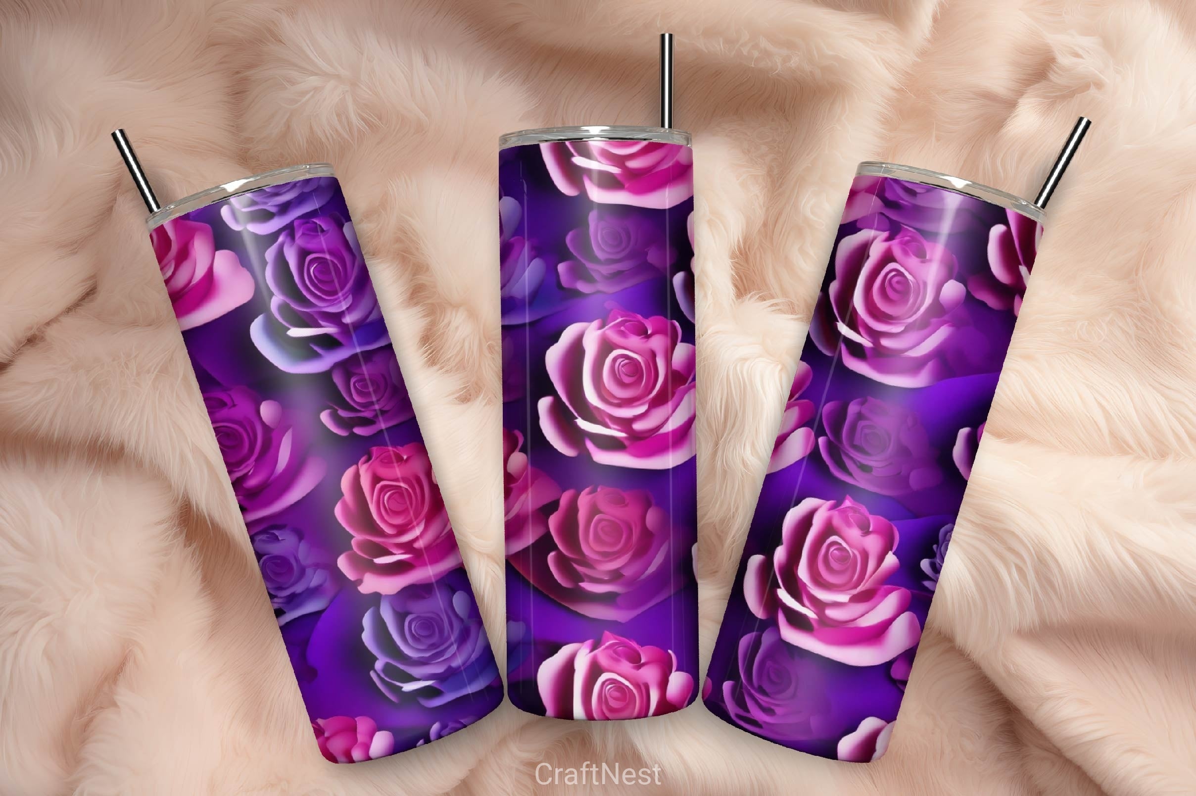 Flower Tumbler Wrap Bundle 25