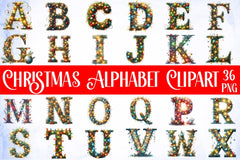 Christmas Alphabet Clipart Bundle 6 - CraftNest - Digital Crafting and Art