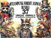 Steampunk Forest Animals